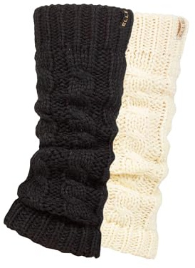 ELLE Ladies Chunky Leg Warmers - Winter Warm Cable Knit Patterned for Ballet, Dance or Casual Wear In One Size 2 Pairs