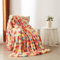 YASMENG Plüsch Kuscheldecke Flauschig Winter Warm Regenbogen Bunt Plüsch Langhaar Kuscheldecke 150x200 Super Weich Kuschelig Dicke Kaninchen Kunstfell Sofadecke für Bett Sofa Couch Schlafzimmer Büro