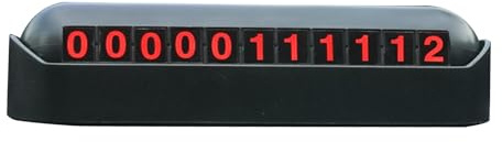 Yianyal Placa de número de teléfono para Coche,Placa de número de teléfono de Aparcamiento - Placa de matrícula de Aparcamiento con Estilo Tarjeta de Aparcamiento,Práctica Placa de número de teléfono