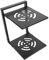 Cabilock Multi-function Pot Rack Double Layer Kitchen Shelf Stand Corner Storage Shelf Small for Pots Cutlery Home Pan Organizer