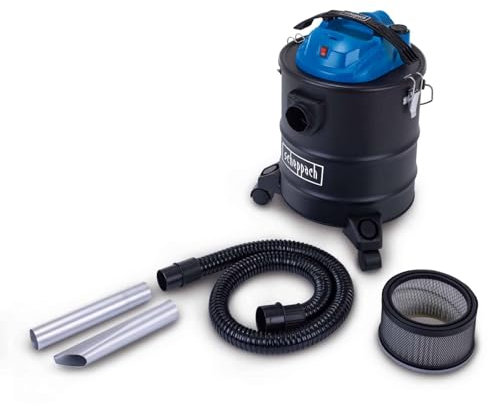 Scheppach Elektrischer Aschesauger AVC25 - 1300 Watt - Aschesauger 3 in 1 - Auffangbehälter 20 L - Saugleistung 20 kPa - Gebläsefunktion - Filter und Düsen inklusive