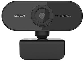 NGBFF Webcam, Cámara Web Full HD de 1080P con micrófono, cámaras de vídeo con Enchufe USB for PC, Ordenador portátil, Conferencia de Escritorio(1PCS Webcam)