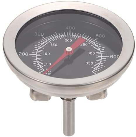 TOVINANNA Termómetro para Barbacoa y Horno de Cocina Sensor Bimetálico de Acero Inoxidable, Lectura Rápida y Tamaño Compacto