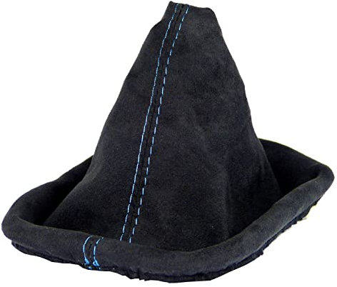 L & P Car Design L&P A0126 Schaltsack Schaltmanschette kompatibel mit VW Golf 4 IV weiche Microfaser Schwarz Naht Blau