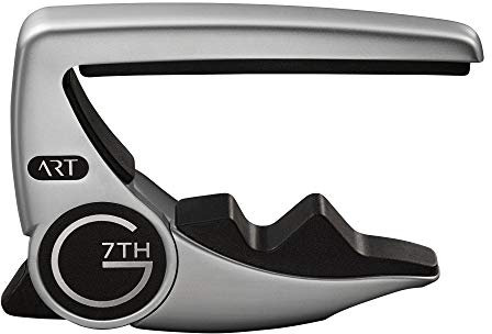 G7th Performance 3 Kapodaster Silber – Einzigartige Tension Control & Adaptive Radius Technologie – Preisgekrönter Kapodaster für Akustik- und E-Gitarren