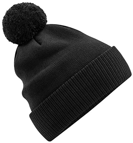 Beechfield B450N Organic Cotton Snowstar Beanie - Black