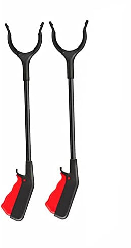 Müllzange Kinder 2 stk，Klein，30cm/60cm MüLlgreifer, Kinder Greifzange, Senioren Kurz MüLlgreifer, Greifarm Garten Greifer, MüLlsammelklammern MüLlzange, HygienemüLlklammern ( Size : 60cm(23.6in) )