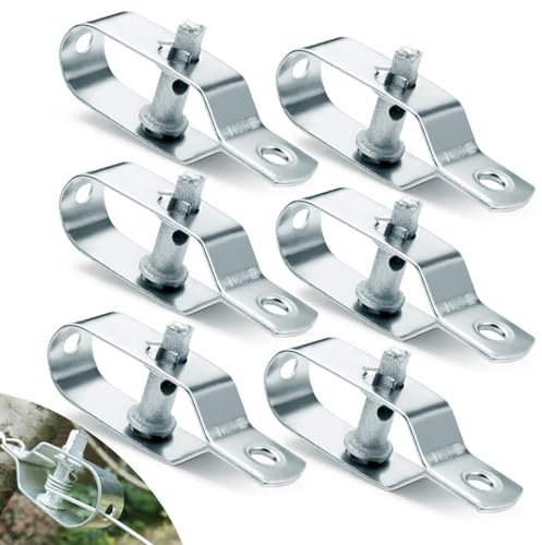 Ziamzra 6 Piezas Tensor Cable Tensor Malla Acero Galvanizado Tensor Alambre Lino 95mm Tensor Valla para Alambre Hierro Malla Alambre Oveja, Alambre PúAs, Cuerda LavanderíA