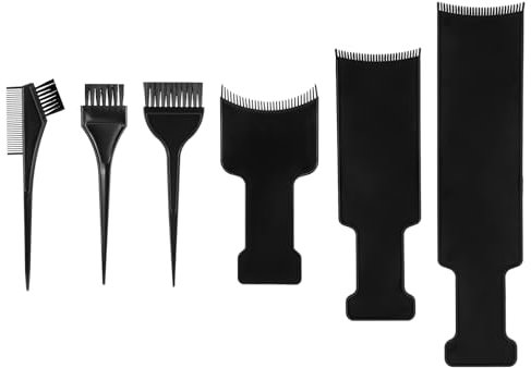Ensemble 6 Brosses Teinture Pour Cheveux Planche Balayage Planche Teinture Cheveux Plastique Avec Peigne Pour Teindre Les Cheveux Ensemble Teinture Capillaire Professionnel à Faire Soi-Même