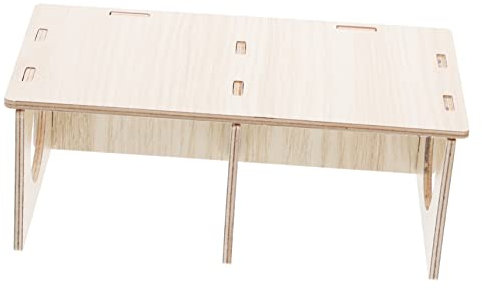 Happyyami Holz Hamsterhaus Für Kleintiere Gemütliche Schlafhöhle Für Hamster Meerschweinchen Und Chinchillas Mit Dekorationsmöglichkeiten Langlebig Und Geruchsneutral Für Spiel Und