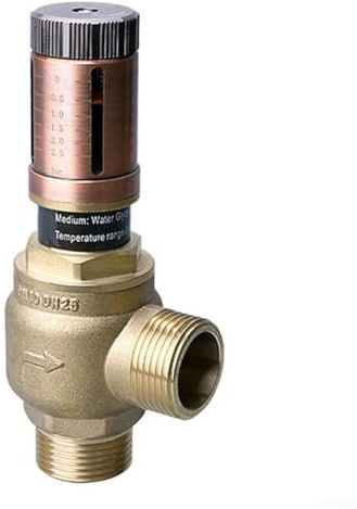 Bypass-Ventil, für Klimaanlage Fußbodenheizung Wärmepumpe Kühlwasserboiler System Differenzdruck Bypass-Ventil, Dual-Unit Display