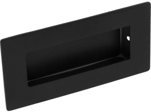 Carlisle Brass Eurospec Recessed Flush Pull Handle Rectangular 102 x 51mm - MATT Black
