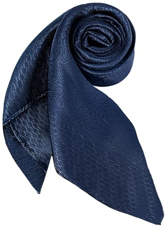 DAMILY Bandana Homme Foulard satin Carré Paisley cowboy echarpe 90x90 | Écharpe rétro respirant,Grand foulard carré uni à motif discret