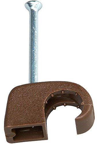 KOPP 342706082 Iso-Schellen 7-10 mm, mit gestifteten Stahlnadeln 30 mm, 50 Stück, braun, Iso-Schellen 7-10 mm, Stahlnadeln 30 mm