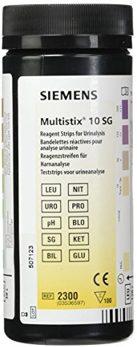 Siemens Multistix 10 SG Urine Reagent Test Strips - 100 Strips per Box: Accurate and Convenient Monitoring