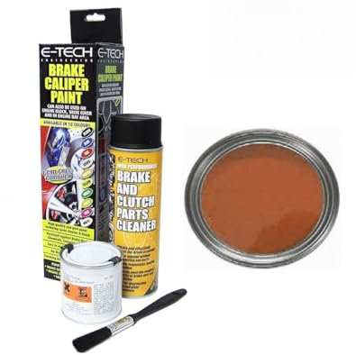 E-Tech Brake Caliper Paint - COPPER - Complete Kit Inc Paint/Cleaner & Brush