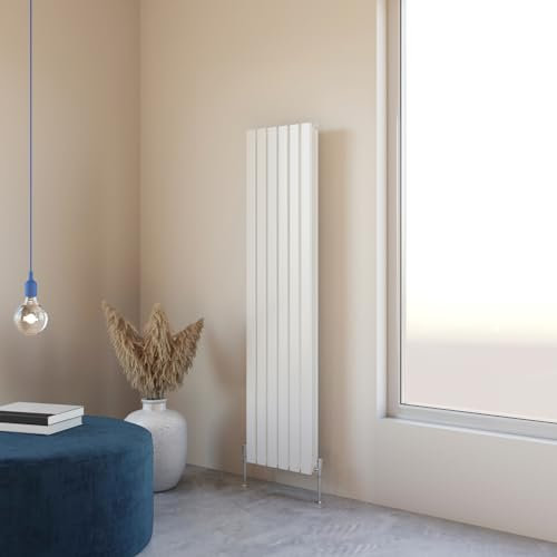 Flat Panel Radiator 1600x408mm Vertical Design Double Tall Upright White Central Heating Rad UK
