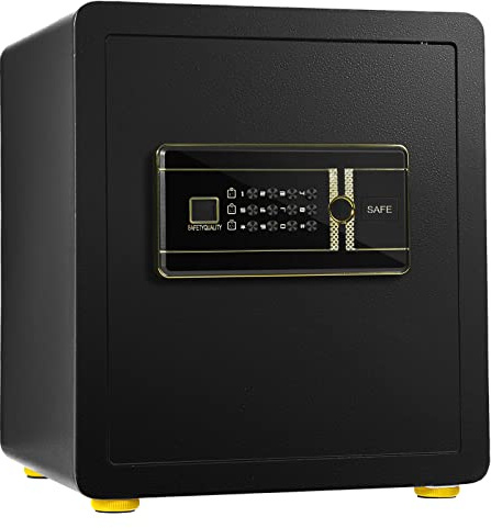 TANGZON Electronic Safe Box, Steel Cabinet Safe with 2/3 Access Ways, Warning System, Digital Keypad, Removable Shelf, Locking Bolts & Keys, for Home Office Hotel (without Built-in Safe, 36x31x41cm)