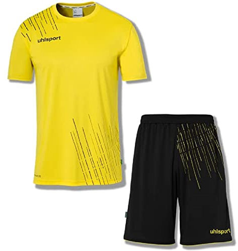 uhlsport Score 26 Fußball Trikot-Set Trikotsatz - Komplettes Fußball-Trikot-Set bestehend aus Trainings-T-Shirt und kurze Trainings-Hose - 10 Varianten verfügbar für Erwachsene und Kinder