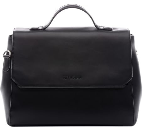 FEYNSINN Business-Tasche echt Leder - 13 Zoll Laptoptasche Ellen - Aktentasche Damentasche mit Laptop-Fach - Ledertasche Damen schwarz handgefertigt
