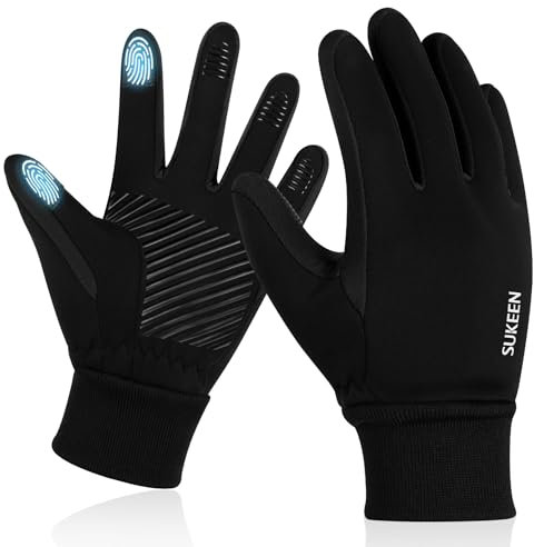 Handschuhe Kinder Softshell Winterhandschuhe Wasserdicht Warme Sporthandschuhe Kinder Reithandschuhe mit Anti-Rutsch Winddicht Fahrradhandschuhe Fleece Radhandschuhe Outdoor Sport für Jungen Mädchen