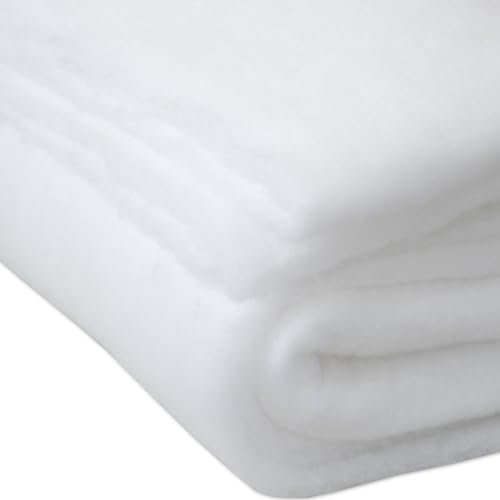 Nurtextil24 Volumenvlies Meterware 5m Länge 2cm Dicke 160cm Breite Quilt 200g/m² Polstervlies 20mm Höhe Waschbar Watte Polsterwatte Diolenwatte Vlieswatte Füllung Kissen Decke Sofa Polsterung