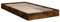 vidaXL Bettgestell ohne Matratze Räuchereiche 100x200 cm Holzwerkstoff