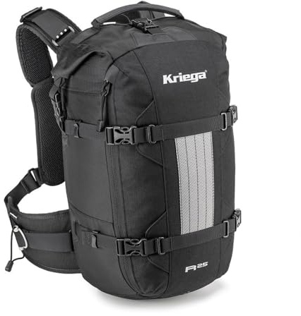 Kriega Zaino R25 V2, nero, Taglia unica, Zaino Moto