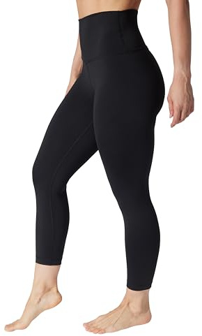 90 Degree By Reflex Womens High Waisted Workout Capri Leggings Squat Proof Workout Yoga Capris, Classic Black, S