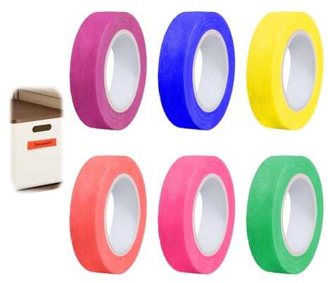 6 Bande Fluorescente Autocollantet, UV Ruban Adhésif Fluorescent, Scotch Phosphorescent Pour Décorations De Vacances, L'artisanat Fête Marquage Bricolage Scène Et Décoration Intérieure