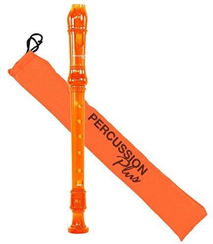 Percussion Plus PP914 Descant Recorder - C-Thru Orange