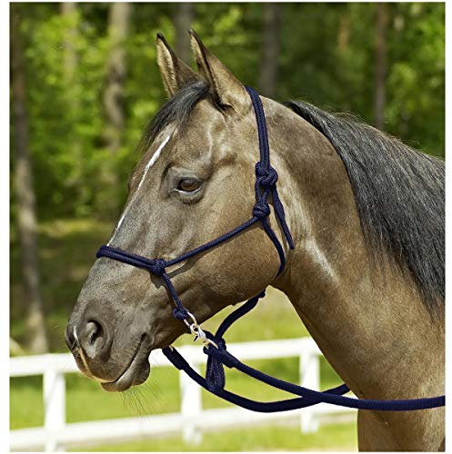 WILDHORN Knotenhalfter Ringe, WB/KB, Marineblau