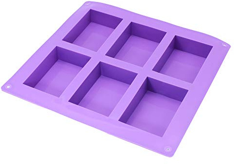 X-Haibei Plain Basic Rectangle Soap Mold Silicone HP Soap Lotion Bar Making Mould Supplies