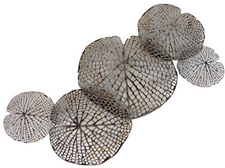 Casablanca Wanddeko Leafs ant.Silber,Metall, 97 x 47 cm