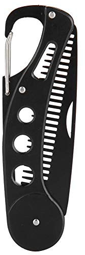 Bartkamm, MAGT Edelstahl Bartkamm Falten für Männer Bart Schnurrbart Styling Kamm Faltkamm hat eine Bieröffnungsfunktion und als Schlüsselbund