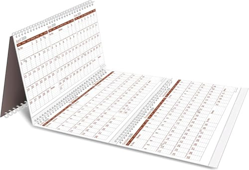 2026-2029 Yearly Wall Calendar by STRIVE ZEN, Quarterly Planner, Move a Page, Julian Date, January 2026 to December 2029, Thick Paper, Vertical, Rolling 12 months, 36 x 17, 4 Full Years, 48 Months