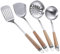 NIZEAMI Wok Spatula Ladle Skimmer Set - 14 304 Stainless Steel