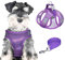 PawSailor Step-In Hundegeschirr Und Leine Set Aus Netzstoff, Atmungsaktiv, Kein Ziehen, Ausbruchsicher, Reflektierend, Verstellbar, Easy Walk, Welpenweste, Geschirr Für Kleine Hunde, Katzen, Lila XS
