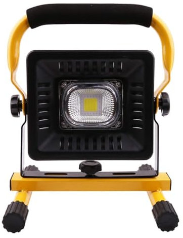 CFDZCP LED Work Light Rechargeable, IP65 Waterproof, 1200LM 50W Halogen Replacement Lamps With 4 Working Mode, Outdoor SpotLight For Camping Emergency Car Repairing