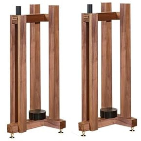 Ljudställ Högtalarstativ Stativ Solid Wood Surround Sound Hylla Monitor Metallhylla Golv Professionell bokhylla Högtalarställ Mediaskåp(27 * 30 * 33.5cm)