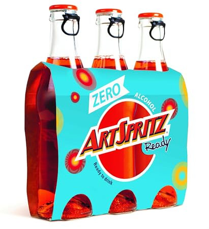 Artspritz Ready Zero, Bevanda Analcolica Zero, 1 Confezioni da 3 Bottiglie x 200 ml