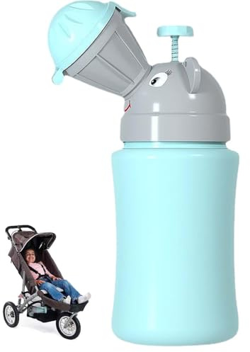 ORINIO DI VIAGGIO DI BAMBINI - URINI PORTABILE PER IL FIETTO | Contenitore impermeabile per urina per bambini, ideale per viaggi, campeggio, parco, spiaggia | Urbinale riutilizzabile per facilitare
