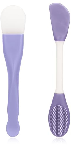 Thinp 2 Pcs Face Mask Applicator,Double-Ended Mask Applicator Tool Silicone Face Masks Brush Applicators for Applying Skin Care Products Facial Masks Brushes for Mud Clay Gel