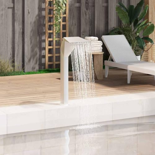 Generico Fontana per Piscina in Acciaio Inossidabile 50x30x90 cm Argento,Casa e Giardino,Arredo,Fontane e laghetti,Fontane e cascate ornamentali-43695