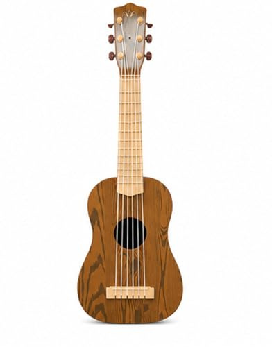 Acoustic Guitar Toy 6 String, Wooden Style Beginner Musical Instrument, Lightweight Learning & Pretend Play Toy, Easy to Hold Starter Guitar, Gift for Boys & Girls