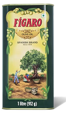 Figaro 1 Olive Oil Tin, 1L(Ship from India)