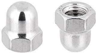 Hutmuttern Sechskant M3 hohe Form DIN 1587 Edelstahlmuttern A2 Kappenmuttern Sechskantmuttern cap nuts M3 10 Stück