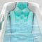Coussin de Baignoire, Coussin de Bain, Oreiller de Baignoire, Tub Pillow, Coussin de Soutien Baignoire, Coussin de Spa, Tapis de Bain Support Complet du Corps, pour Salle de Bain Spa, Bleu