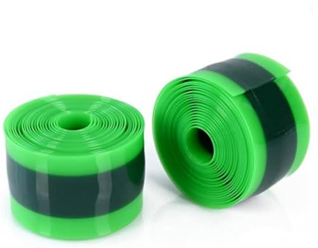 IVEOPPE Fahrradreifen Liner,2 Stück Fahrrad Pannenschutzband-Fahrradreifenzubehör für Mountainbike Rennräder MTB Kompatibel mit 30cm 40.6cm 46cm 50.8cm,61 cm,66cm 70cm 73.6cm. (Schwarzgrün)