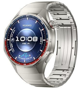 HUAWEI WATCH GT 6 Pro GPS 46mm Smart Watch, 1.47''AMOLED Touchscreen, up to 21 days battery life, Pro-level Cycling, 100+ Sports Mode, iOS & Android, ECG Analysis, All-day Health Monitoring, Titanium